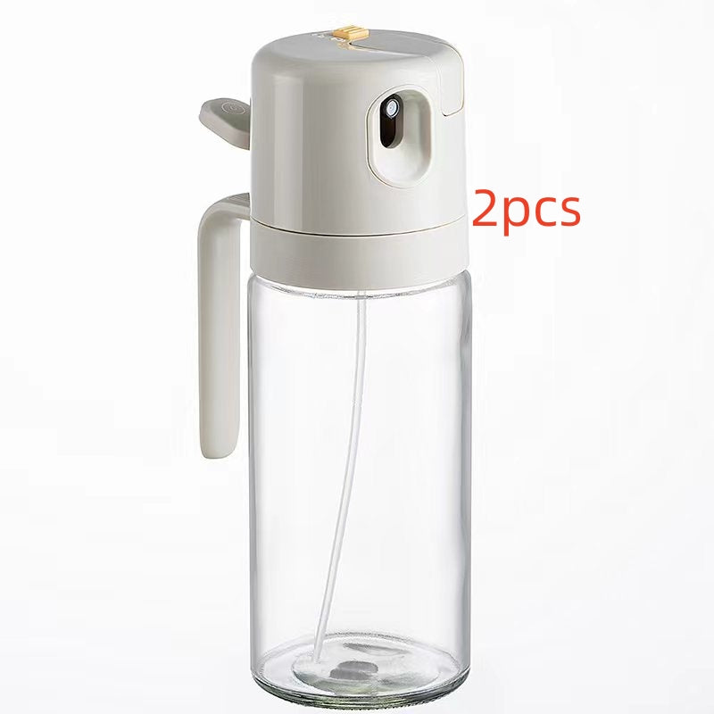2-in-1 Oil Sprayer and Dispenser Bottle for Easy Kitchen Cooking