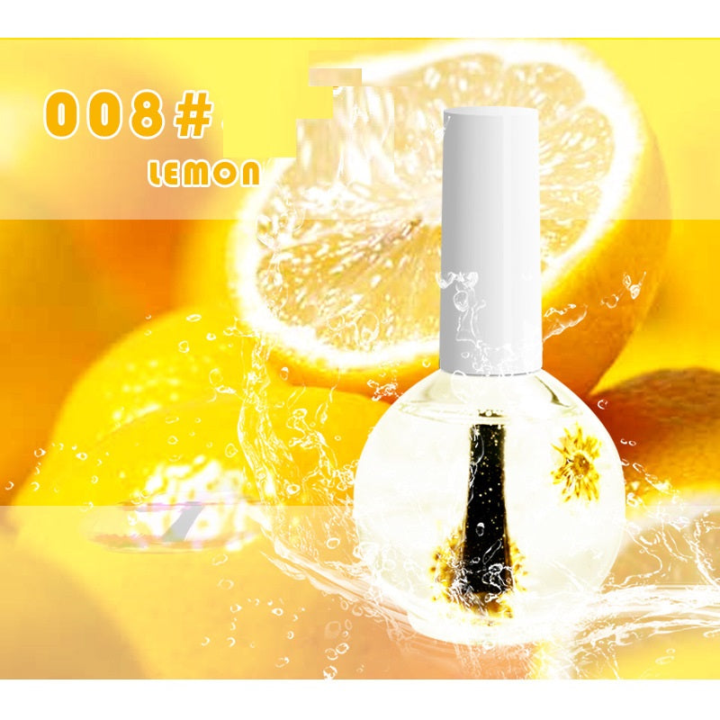 Nail Beauty Dried Flower Nail Treatment Oil Moisturizing Base Coat