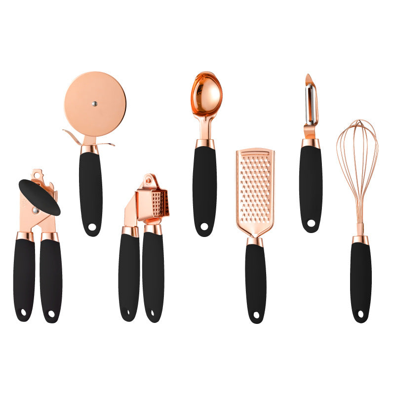 Copper-Plated Kitchen Peeler Gadget Set for Easy Household Use