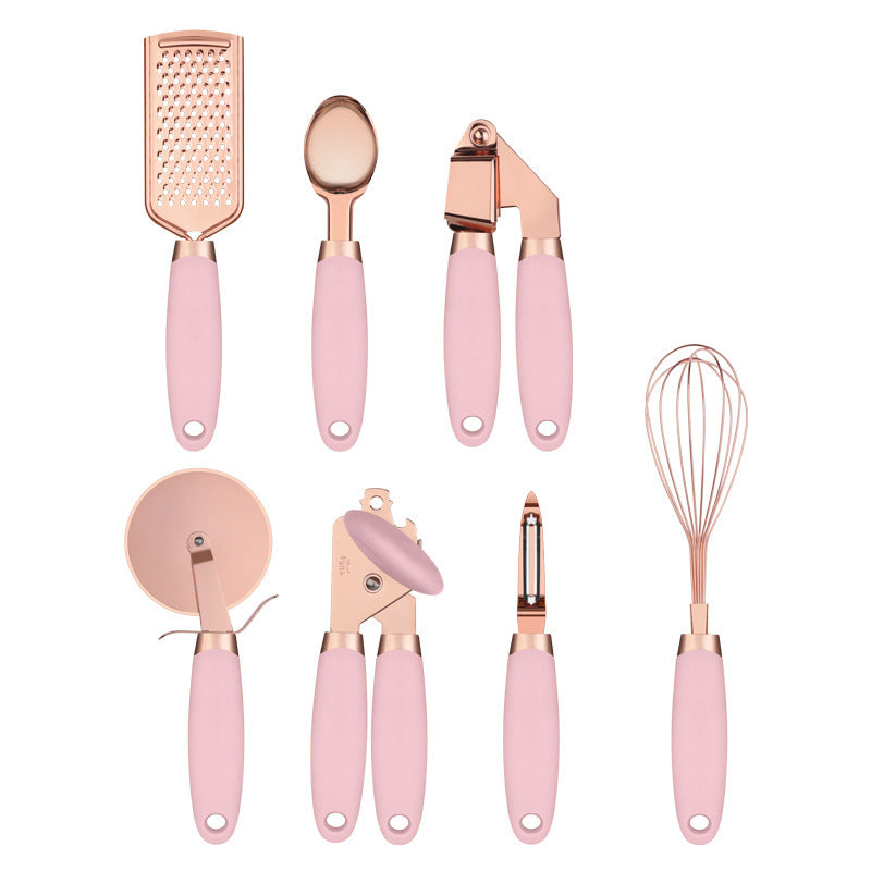 Copper-Plated Kitchen Peeler Gadget Set for Easy Household Use