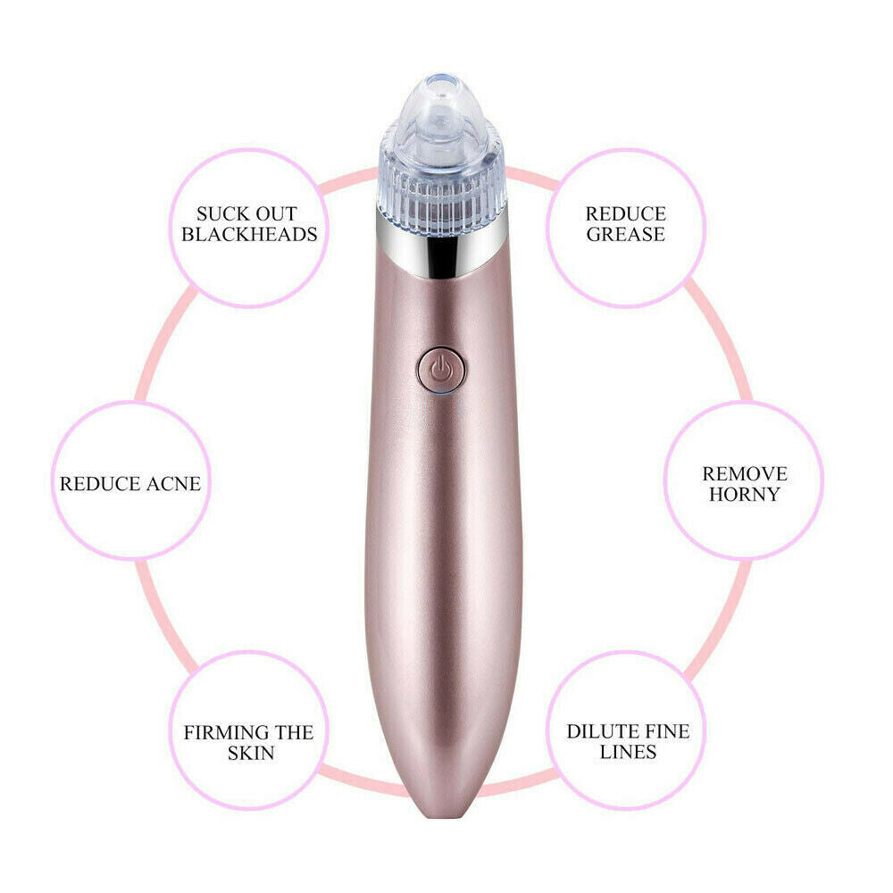 Electric Blackhead Vacuum Pore Cleaner with Strong Suction for Acne Removal