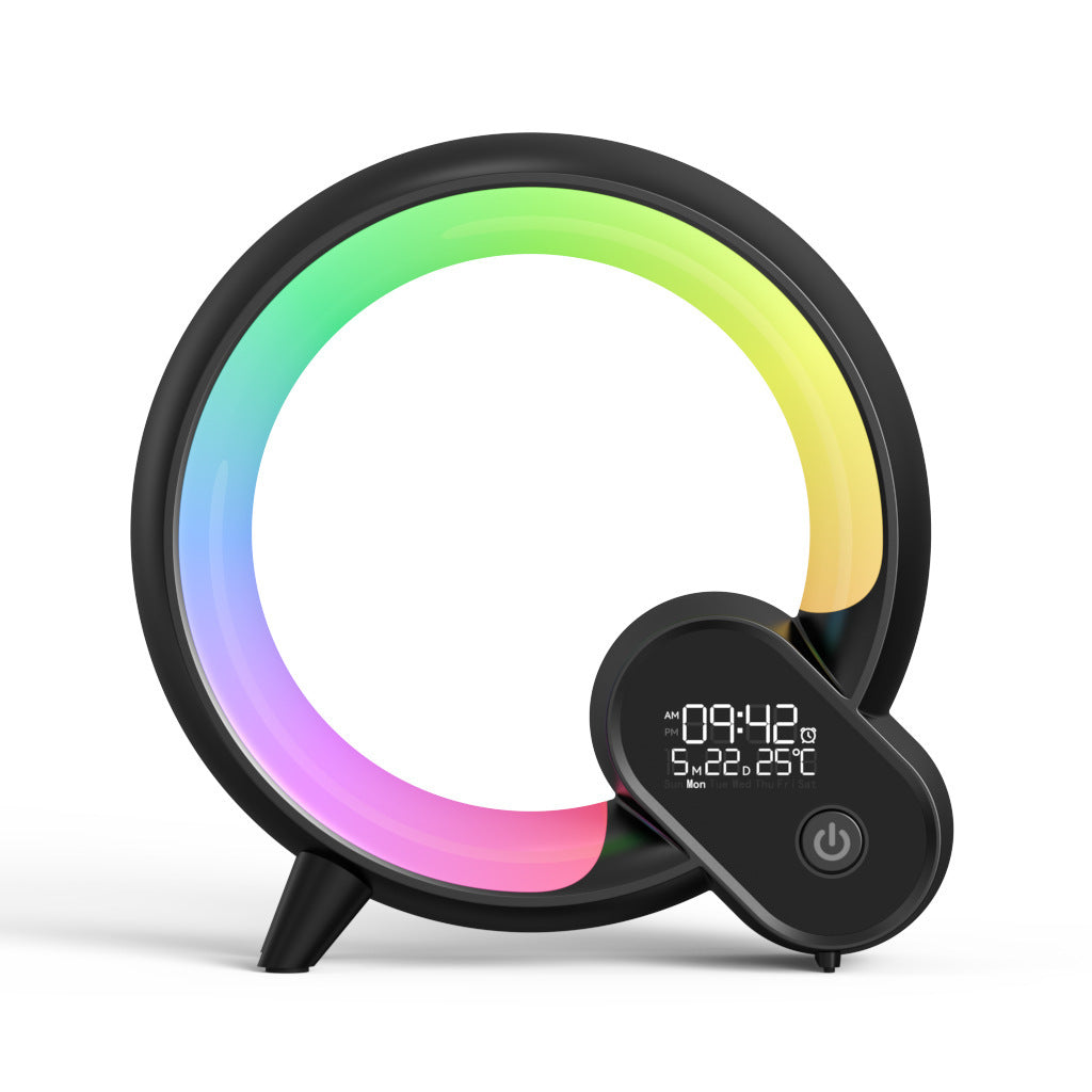 Smart sunrise alarm clock with Bluetooth audio and colorful light