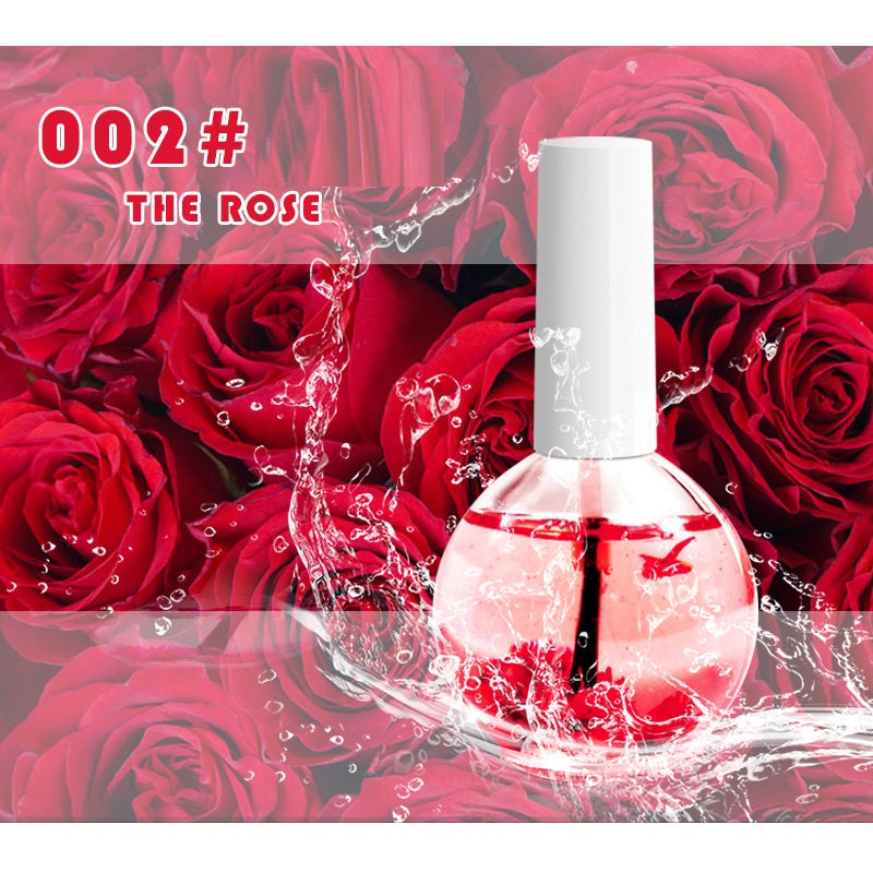 Nail Beauty Dried Flower Nail Treatment Oil Moisturizing Base Coat