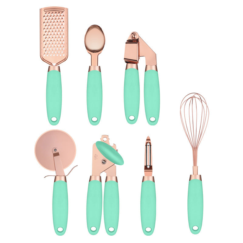 Copper-Plated Kitchen Peeler Gadget Set for Easy Household Use