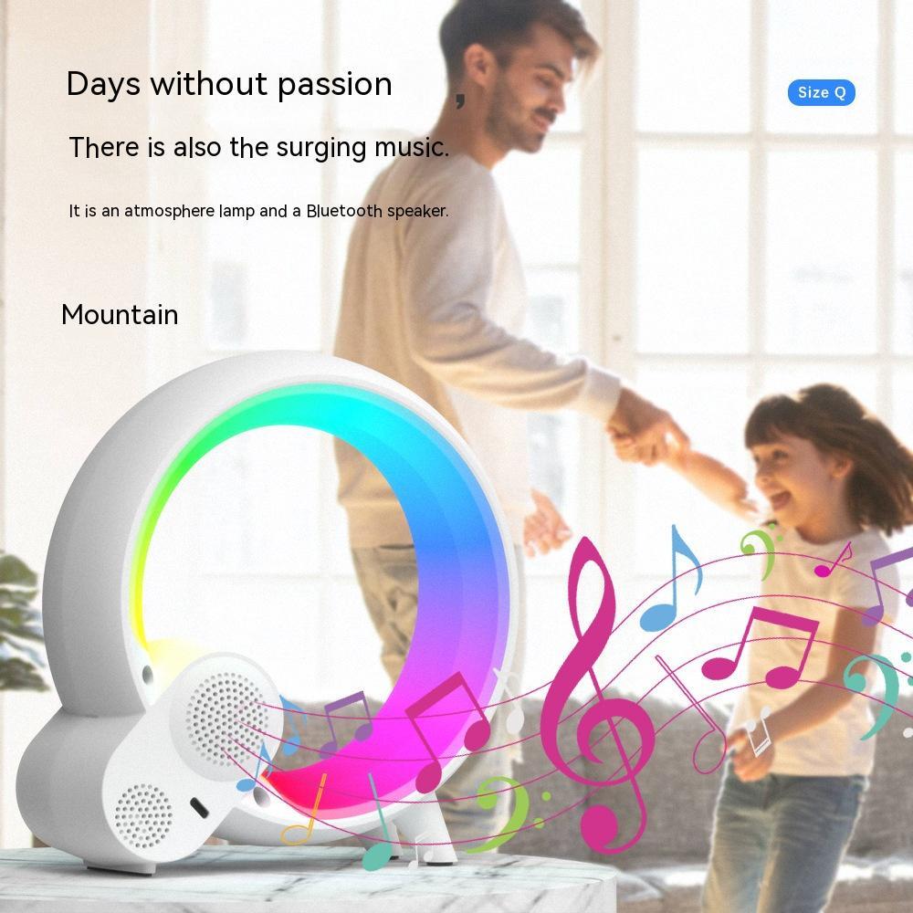 Smart sunrise alarm clock with Bluetooth audio and colorful light