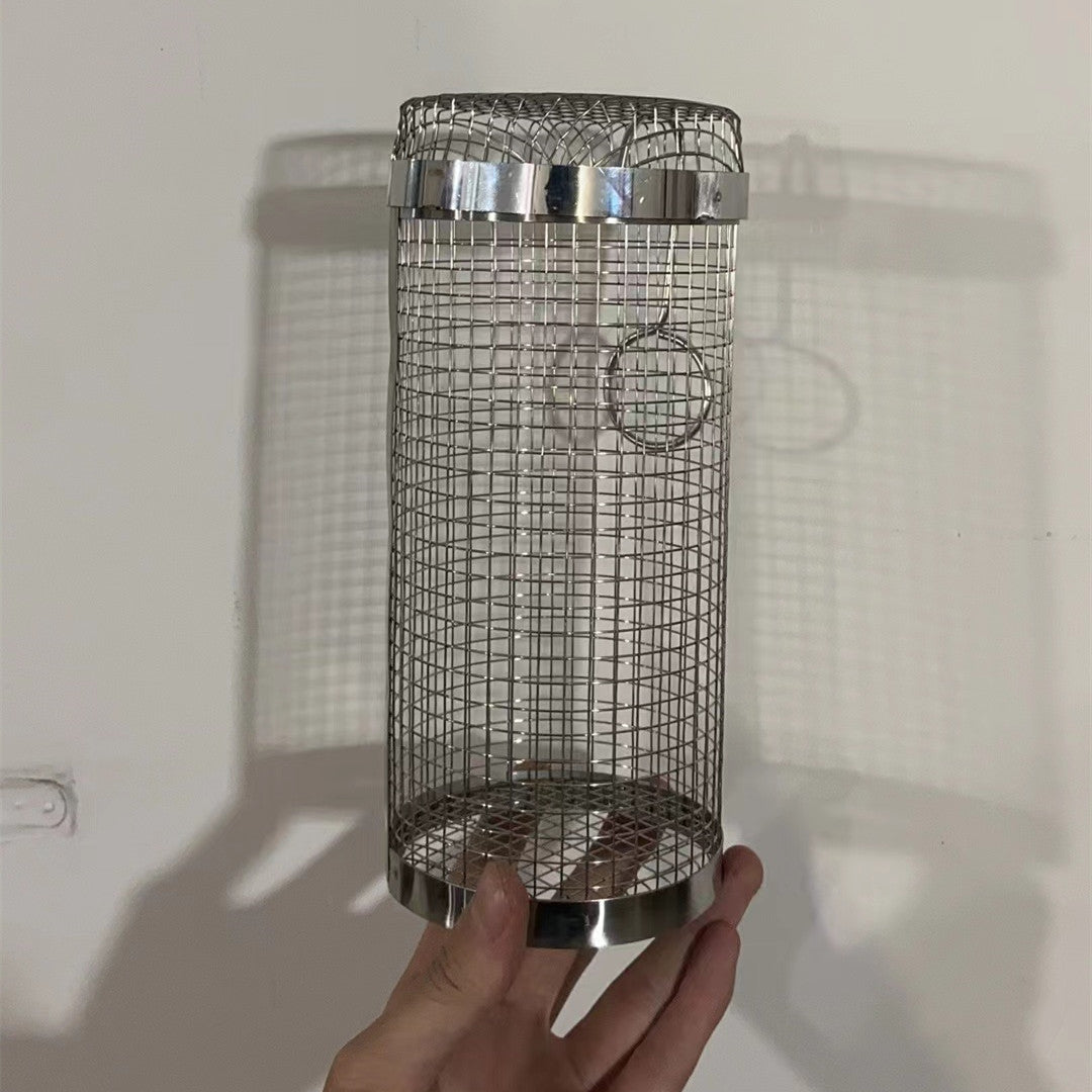 Portable Metal BBQ Grilling Basket for Outdoor Camping Use