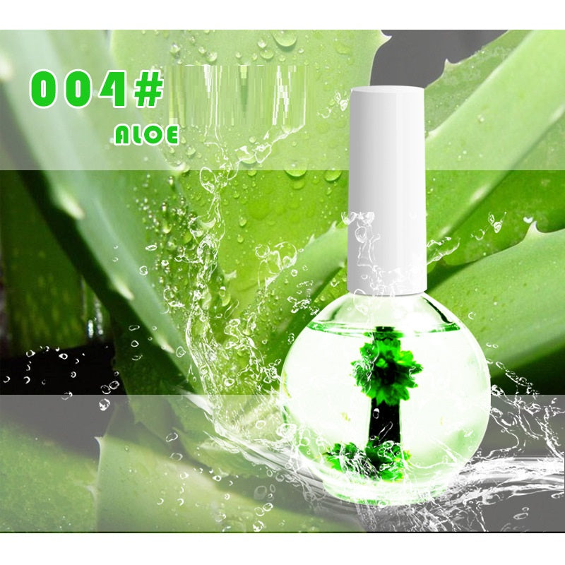 Nail Beauty Dried Flower Nail Treatment Oil Moisturizing Base Coat