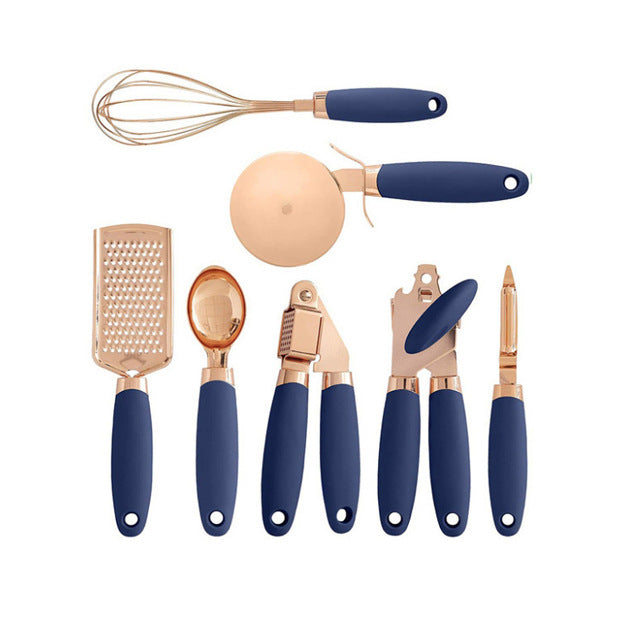 Copper-Plated Kitchen Peeler Gadget Set for Easy Household Use