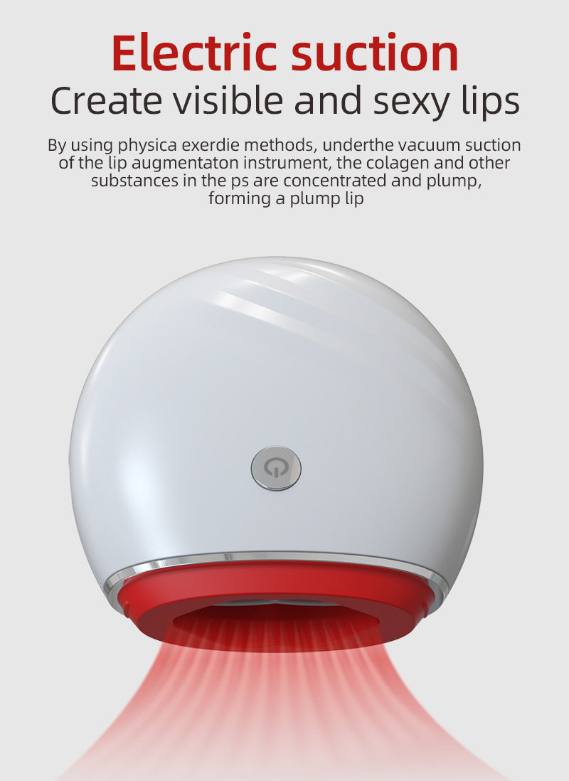 Electric Silicone Lip Enhancer Device for Facial Beauty and Care